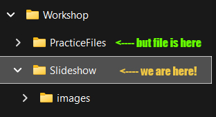 screenshot of a file explorer